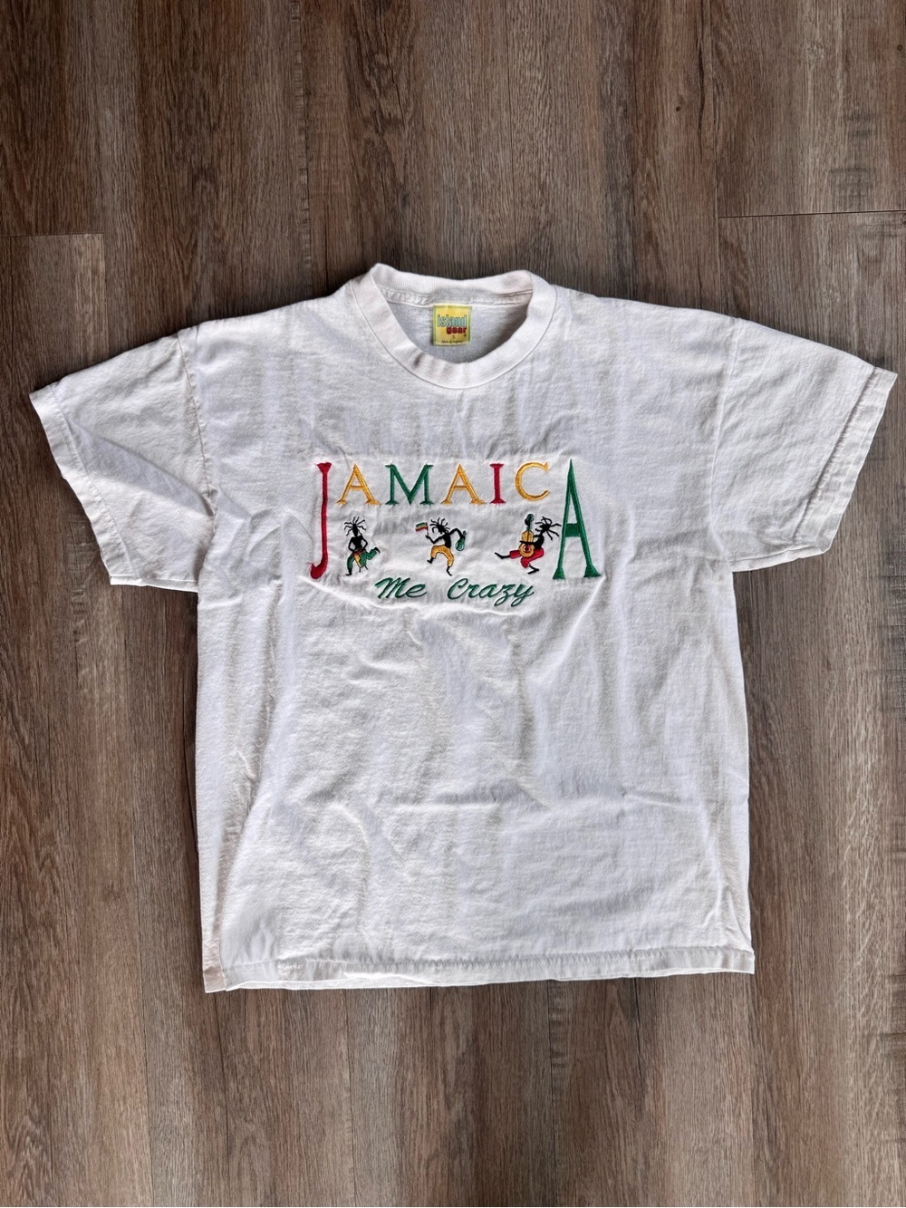 Vintage Jamaica Me Crazy Embroidered T-Shirt - size Small